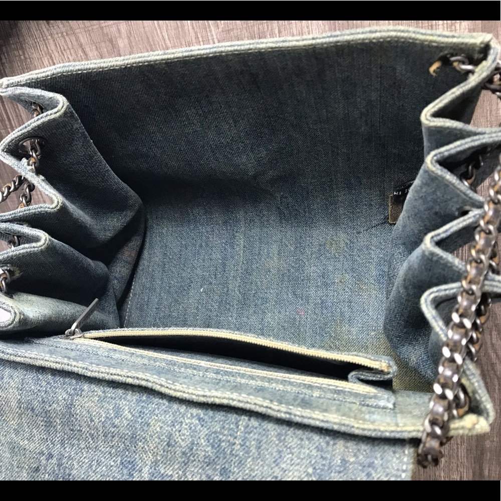 💎RARE💎Chanel denim accordion purse - Picture 7 of 10